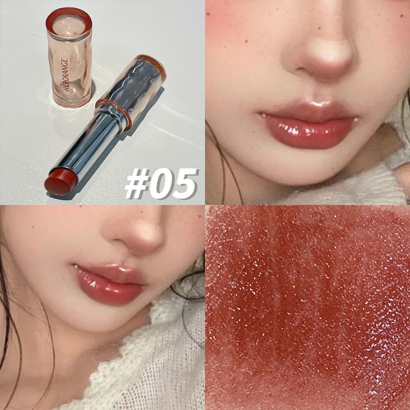 Beauty Without Makeup - HERORANGE delicaat en mooi, spiegellichte lippenstift,