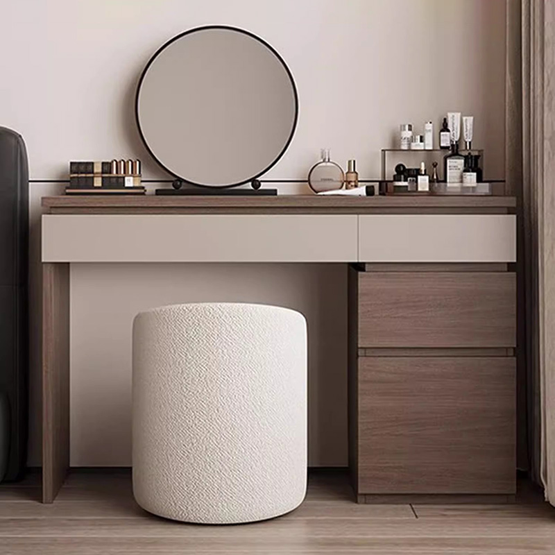 Beauty Without Makeup - Houten plank kaptafel moderne hoekstudie nachtkastje