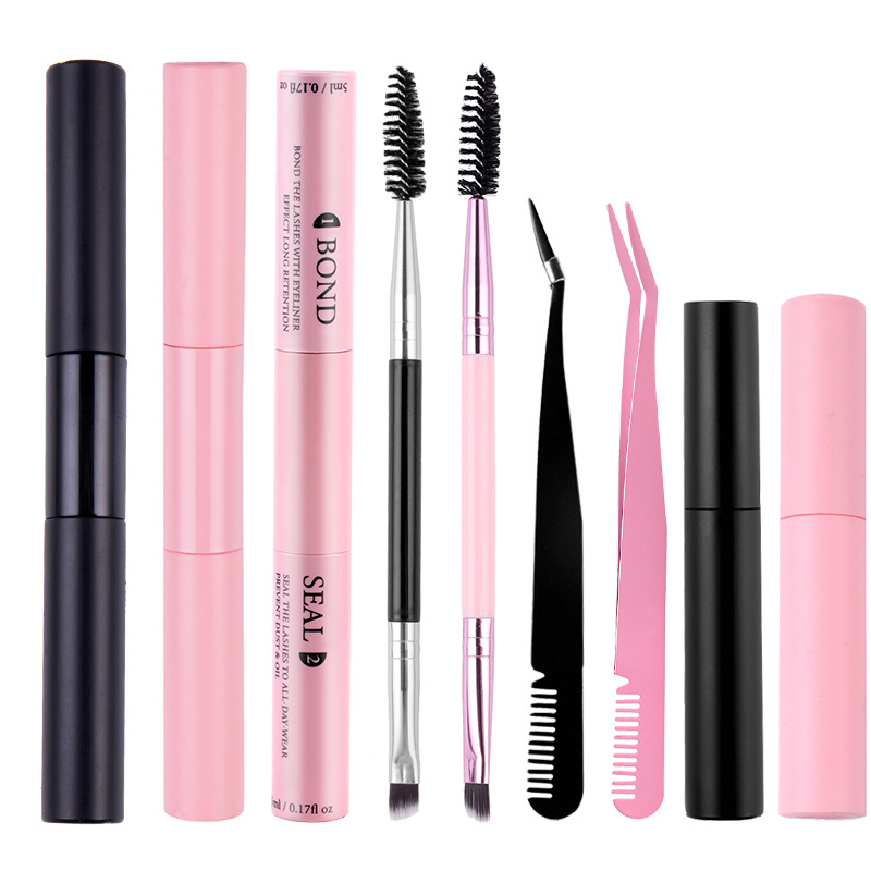 Waterproof Mascara Wand - Dubbelzijdige wimperlijm en -sealer voor DIY