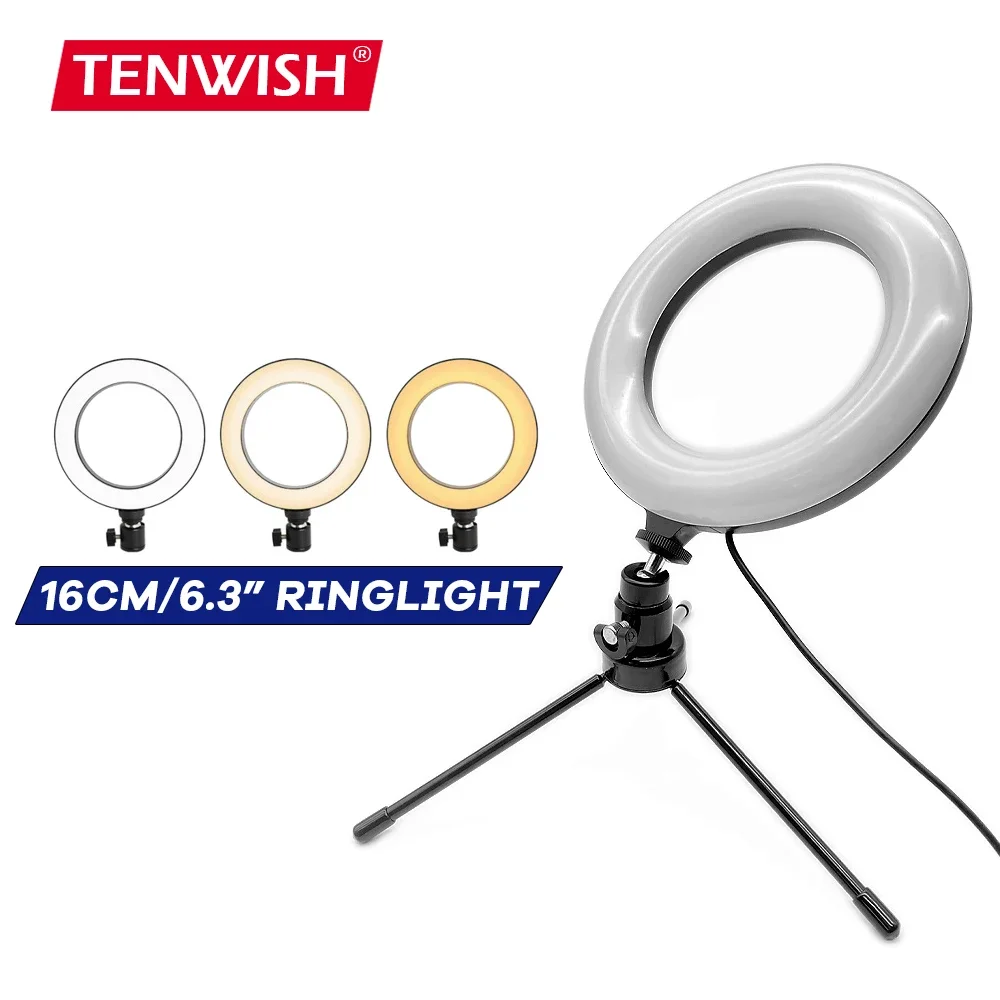 Beauty Makeup Tiktok - 16 cm LED Ring Invullicht Videoconferentielamp
