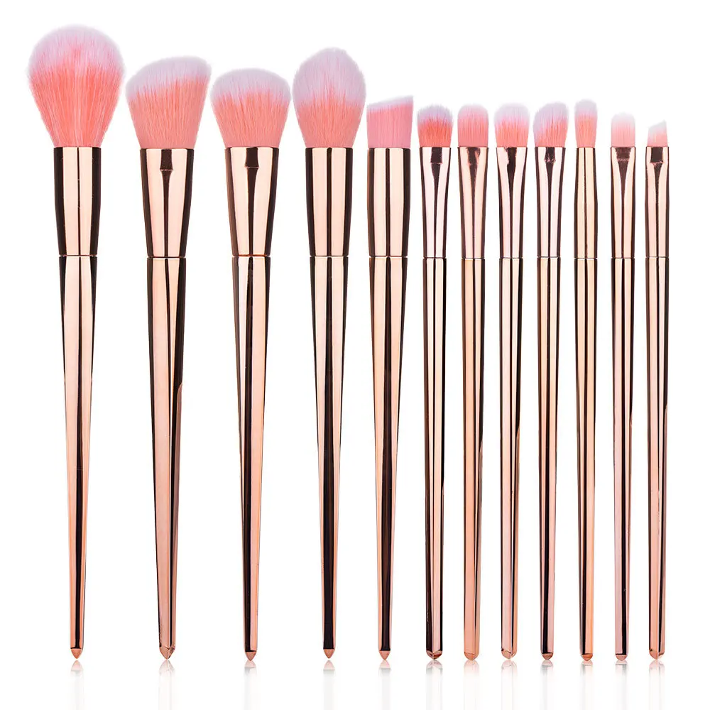 Beauty Rose Makeup - 12 stks/set Rose Gold Hendel Make-Up