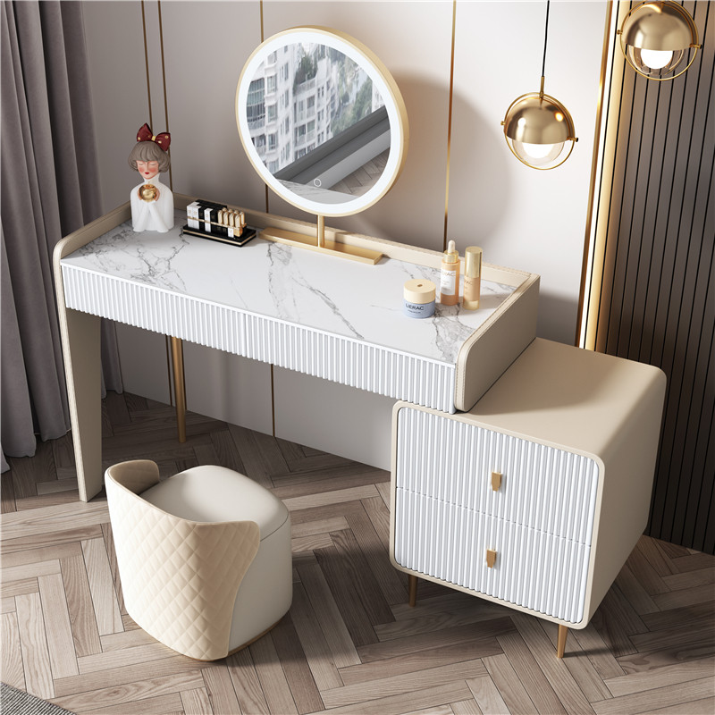 Beauty Without Makeup - Moderne slaapkamer kaptafel lades spiegel bureau
