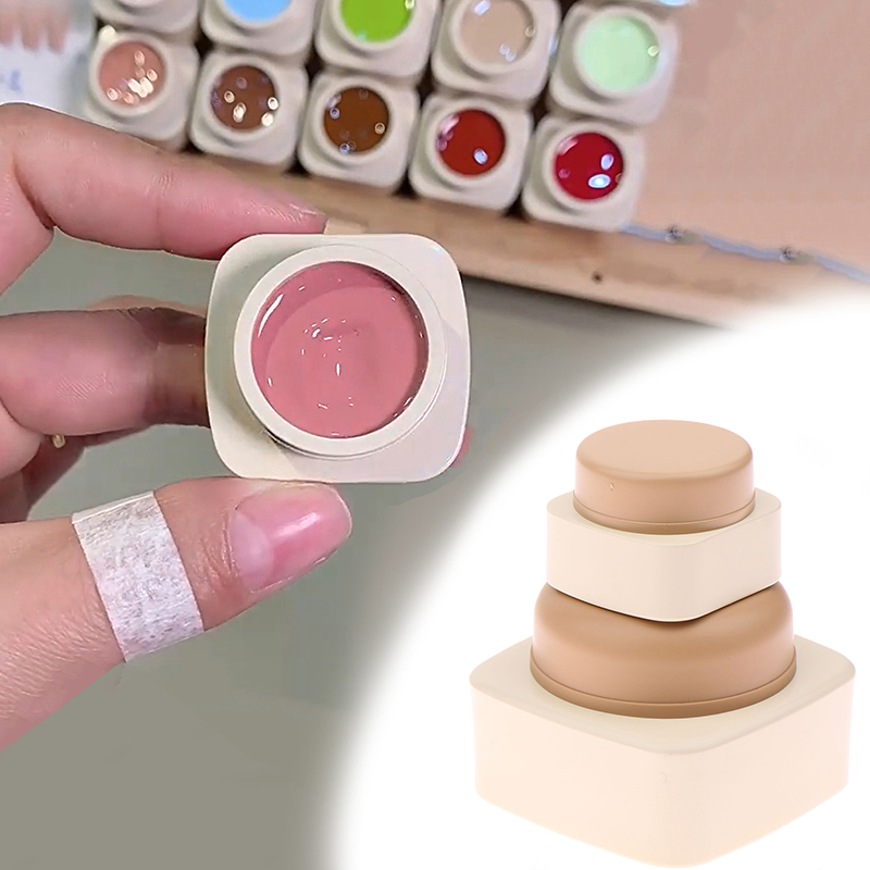 Beauty Makeup Tools - 5/20g lege plastic nagelkunst cosmetische vierkante