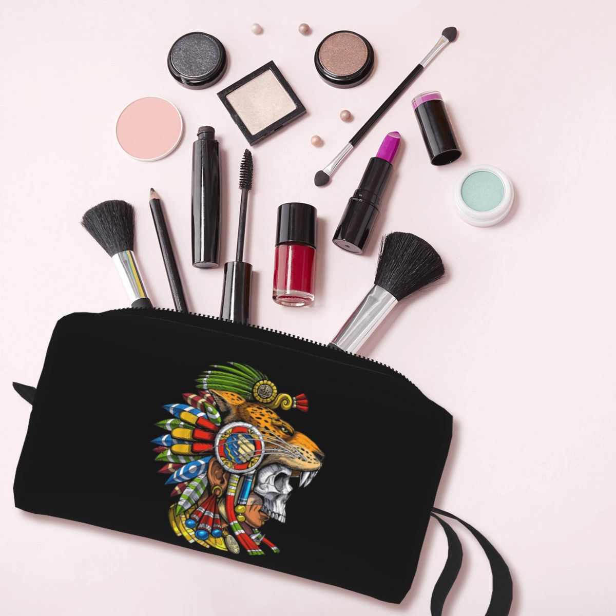 Jaguar Beauty Makeup - Azteekse schedel Jaguar krijgermasker Maya mythologie