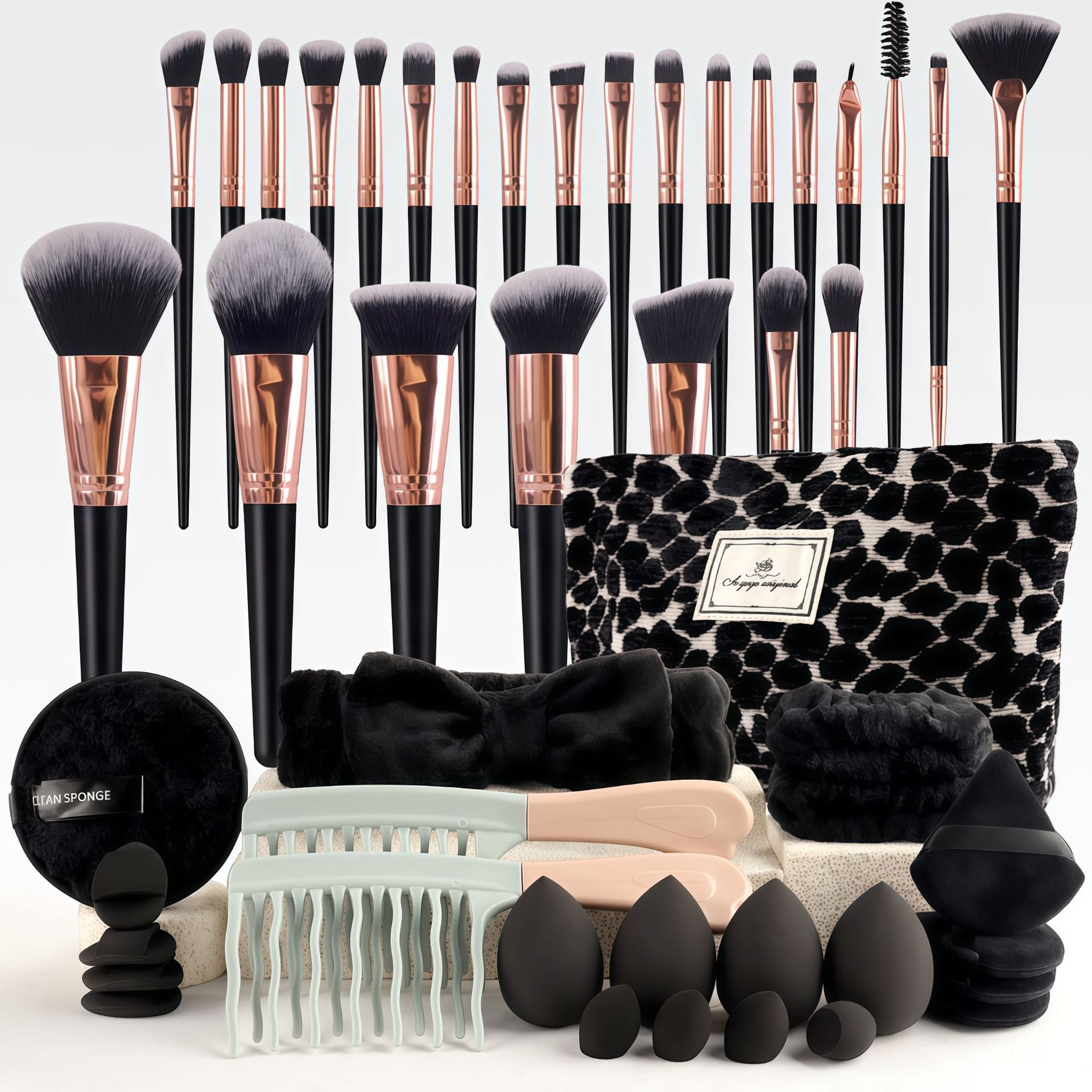 Make-up kwastenset, chique geu - Beauty Makeup Tools recensie en prijs