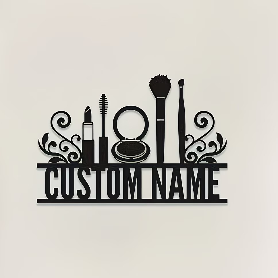 Gepersonaliseerde metalen wand - Beauty Makeup Names recensie en prijs